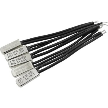 KSD9700/BK05 - BB1D 5A 250V Metal Termostat - 65 Derece Normalde Açık - 2
