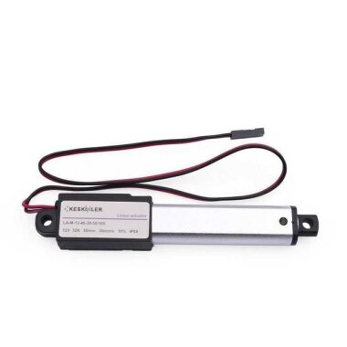 LA-M-12-40 12V 50mm 32N IP54 Mikro Lineer Motor - Görsu Elektronik