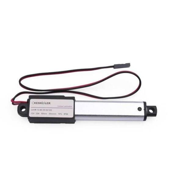 LA-M-12-40 12V 50mm 32N IP54 Mikro Lineer Motor - 1