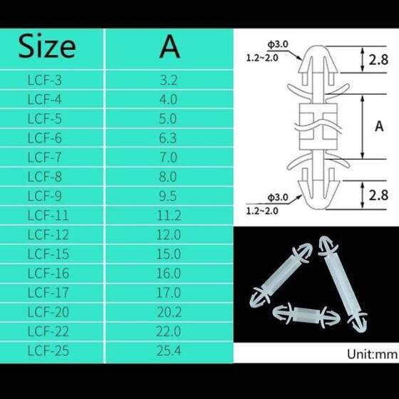 LCF-5 M3 Uçak tipi İzolasyon Sütunu PCB Naylon İzolasyon Sütunu Beyaz 5-0mm - 2