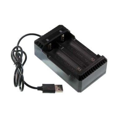 Li-ion USB 18650/22650/26650 3.7V Pil Şarj Aleti 2'li - Görsu Elektronik