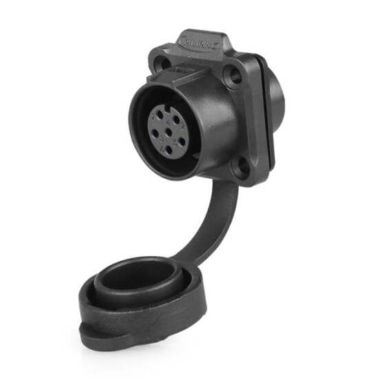 LP-12-J06SX-02-401 6 Pin Su Geçirmez Konnektör - Dişi - 1