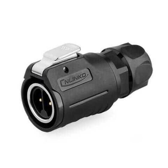 LP-16-C02PE-21-006A 2 Pin Su Geçirmez Konnektör - Erkek - 1