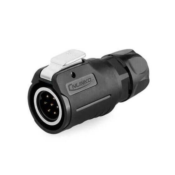 LP-16-C07PE-01-001 7 Pin Su Geçirmez Konnektör - Erkek - 1