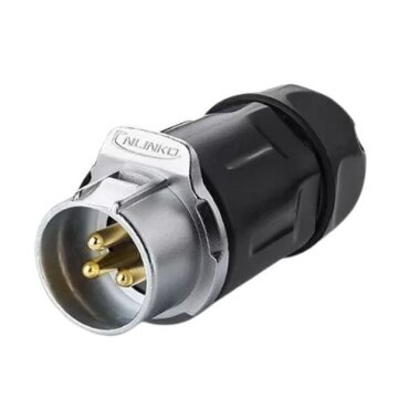 LP-20-C03PP-01-001 3 Pin Su Geçirmez Konnektör - Erkek - CNLINKO