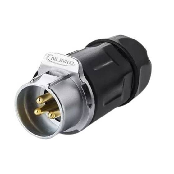 LP-20-C03PP-01-001 3 Pin Su Geçirmez Konnektör - Erkek - 1