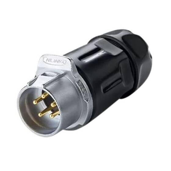 LP-20-C05PP-01-001 5 Pin Su Geçirmez Konnektör - Erkek - 1