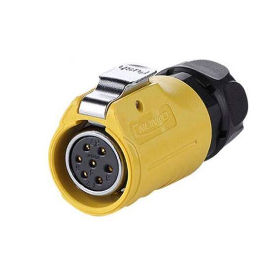 LP-20-J07PE-01-021 7 Pin Su Geçirmez Konnektör - Dişi - 1
