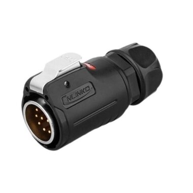 LP-24-C10PE-01-001 10 Pin Su Geçirmez Konnektör - Erkek - 1