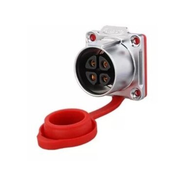 LP-24-J04SX-03-401 4 Pin Su Geçirmez Konnektör - Dişi - 1