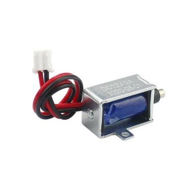 LY-026 12V DC 20N 9mm İtmeli-Çekmeli Elektromanyetik Kilit - 3