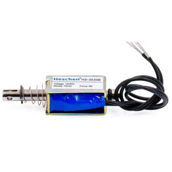 LY-06 12V DC 5N 10mm İtme-Çekme Elektromanyetik Kilit - 3