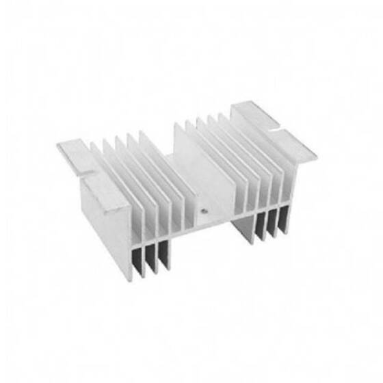 M Şekli Alüminyum Tek Fazlı Solid State Röle SSR Isı Emici Tabanı 10A to100A İçin Küçük Tip Isı Radyatörü 125x50x70mm - 1