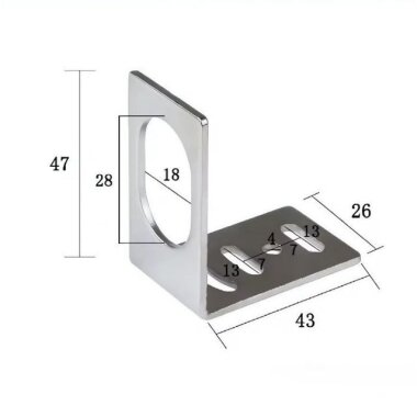 M18 L-Tip Endüktif Sensör Tutucu - 2