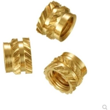 M3 8x4.2mm Pirinç Tırtıllı Enjeksiyon Somunu OD=4.2mm - 1