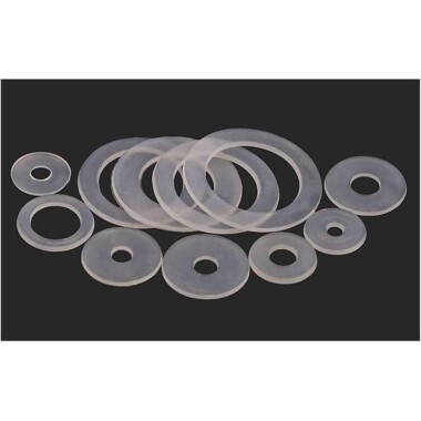 M3x10x1mm Siyah Naylon Düz Pul - 4