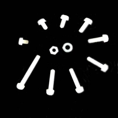 M3x25 Beyaz Plastik Naylon Tava Başlı Phillips Vida - 5