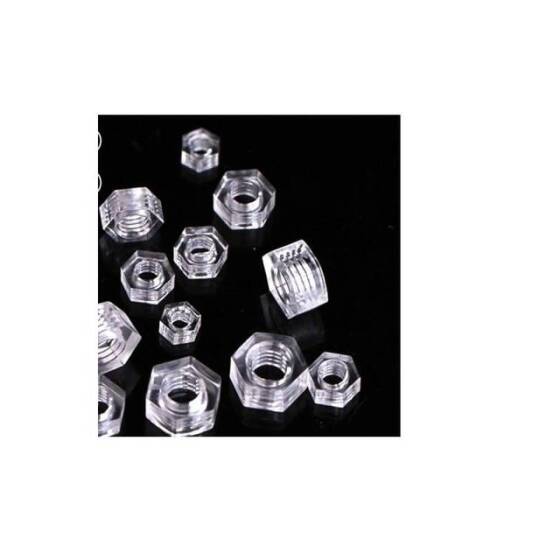 M4 Beyaz Altıgen Naylon Somun - 4