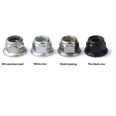 M8 Siyah Altıgen Naylon Somun - 5