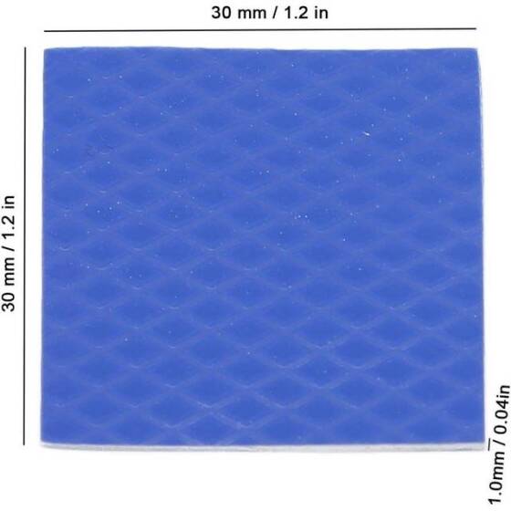 Mavi 3-6W Yüksek İletkenlik Tüm Parça Termal Silika Jel CPU Dizüstü Bilgisayar Led Güç Isı Emicisi Termal Bant Olmadan Boyut:0-3x200x400mm - 2