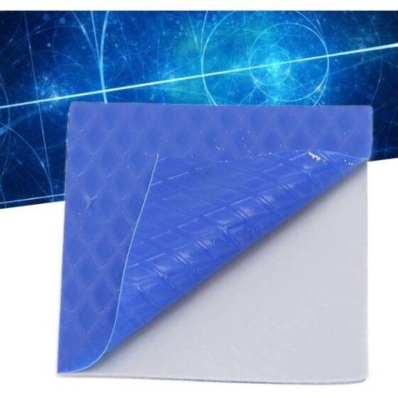 Mavi 3-6W Yüksek İletkenlik Tüm Parça Termal Silika Jel CPU Dizüstü Bilgisayar Led Güç Isı Emicisi Termal Bant Olmadan Boyut:4-5x200x400mm - 4