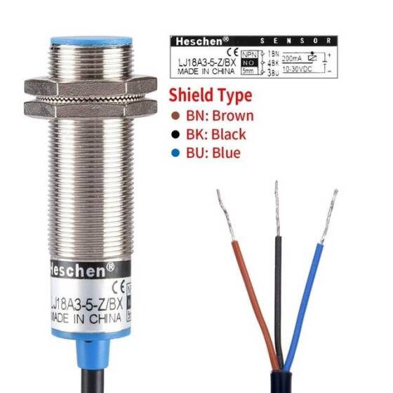 Mavi LJ18A3-5-Z/BX NPN Endüktif Mesafe Sensörü - 5