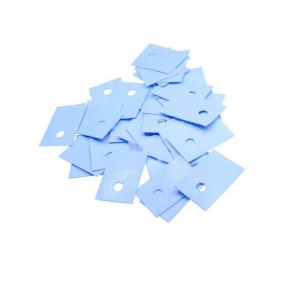 Mavi TO-3P3 Plastik İzolatör - Delikli - 10 Adet - 1