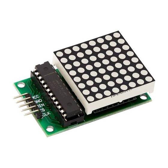 MAX7219 8x8 Dot Matrix Led Modülü Kırmızı - 3