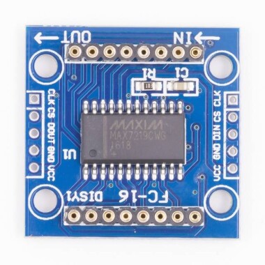 MAX7219 Dot Matrix Modülü DIY KIT Kırmızı - 8