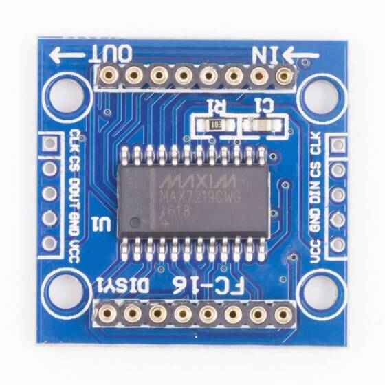 MAX7219 Dot Matrix Modülü DIY KIT Kırmızı - 8