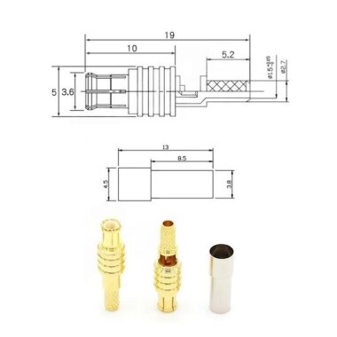 MCX-J-1.5 Erkek Uzun Konnektör - 2