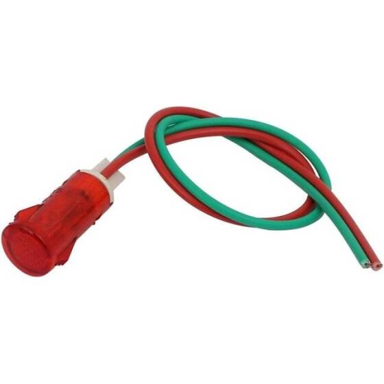 MDX-11A 220V AC LED Işıklı Kırmızı Kelebek Tipi Sinyal Lambası - 2