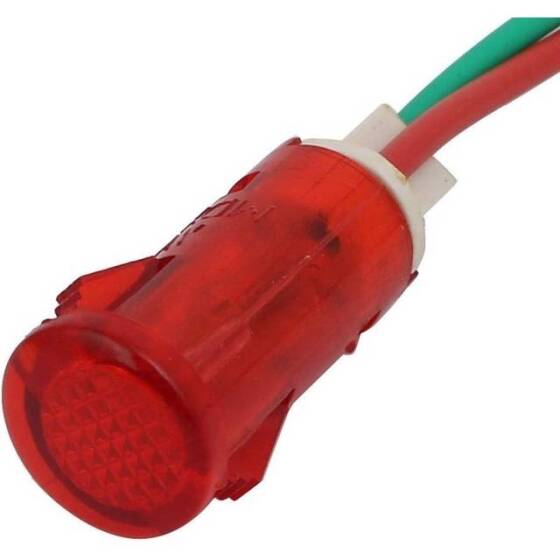 MDX-11A 220V AC LED Işıklı Kırmızı Kelebek Tipi Sinyal Lambası - 4