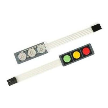 Membran 1x3 Tuş Takımı - Arduino Uyumlu - 2