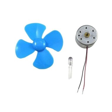 Mikro DC Motor Jeneratör Seti (Pervane Dahil) - 1