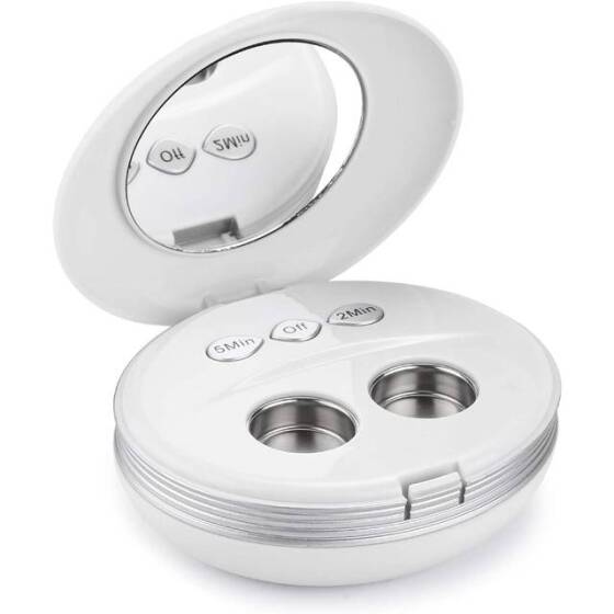 Mor Ultrasonik Kontakt Lens Temizleyici Mini Gözlük Temizleme Makinesi - 1