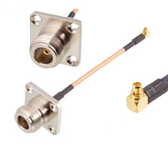 N-KF - MMCX-JW RG316 Dönüştürücü Kablo - 10cm - 1