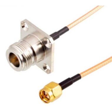 N-KF - SMA Erkek RG316 Dönüştürücü Kablo - 10cm - Görsu Elektronik