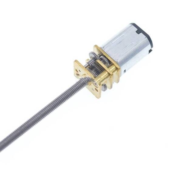 N20-M3 X 55 3V 75RPM Kaba ve Uzun Redüktörlü Motor N20 Vida Dişli Motor Minyatür Dişli Motor - 4