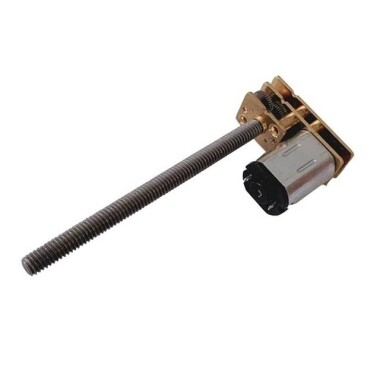 N20-M4 X 55 12V 140RPM Kaba ve Uzun Redüktörlü Motor N20 Vidalı Dişli Motor Minyatür Dişli Motor - 2