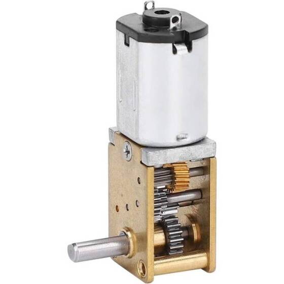 N20-M4 X 55 6V 200RPM Kaba ve Uzun Redüktörlü Motor N20 Vida Dişli Motor Minyatür Dişli Motor - 1