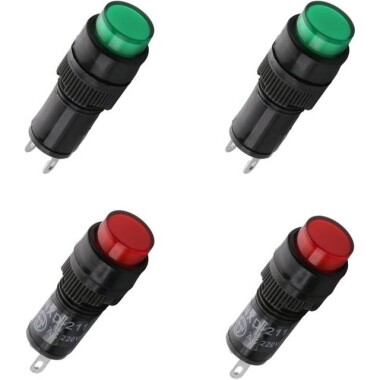 NXD-211 36V Yeşil Küçük LED Sinyal Led - Sinyal Lambası - 5