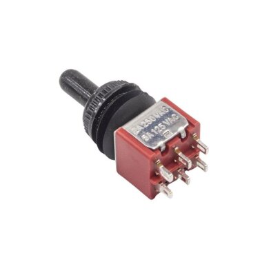 ON-OFF-ON 6 Pin Su Geçirmez Toggle Switch - 3