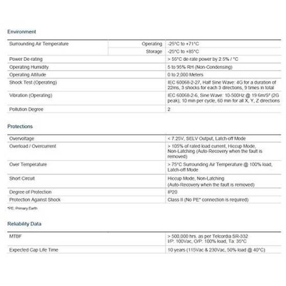 Orijinal Delta DRC-5V10W1AZ Kalıplı Kutu Yalıtımlı Kılavuz Rayı Anahtarlama Güç Kaynağı - 5