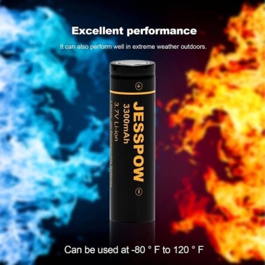 Orijinal Olmayan PANASONIC NCR18650 3.7V 3400MAH Şarj Edilebilir Lityum Pil Düz Kafa - 3