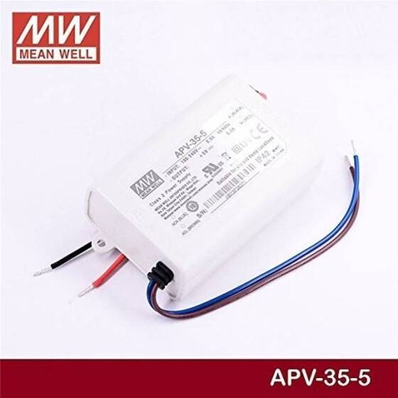 Orijinal Tayvan MEAN WELL APV-35-5 Su Geçirmez Güç Kaynağı - 5