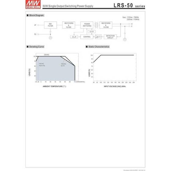Orijinal Tayvan MEAN WELL LRS-50-15 Güç Kaynağı - 3