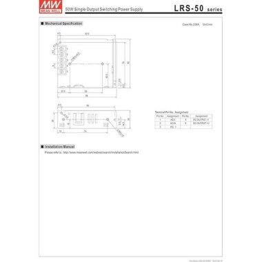 Orijinal Tayvan MEAN WELL LRS-50-15 Güç Kaynağı - 4