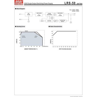 Orijinal Tayvan MEAN WELL LRS-50-24 Güç Kaynağı - 3