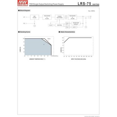 Orijinal Tayvan MEAN WELL LRS-75-15 Güç Kaynağı - 4